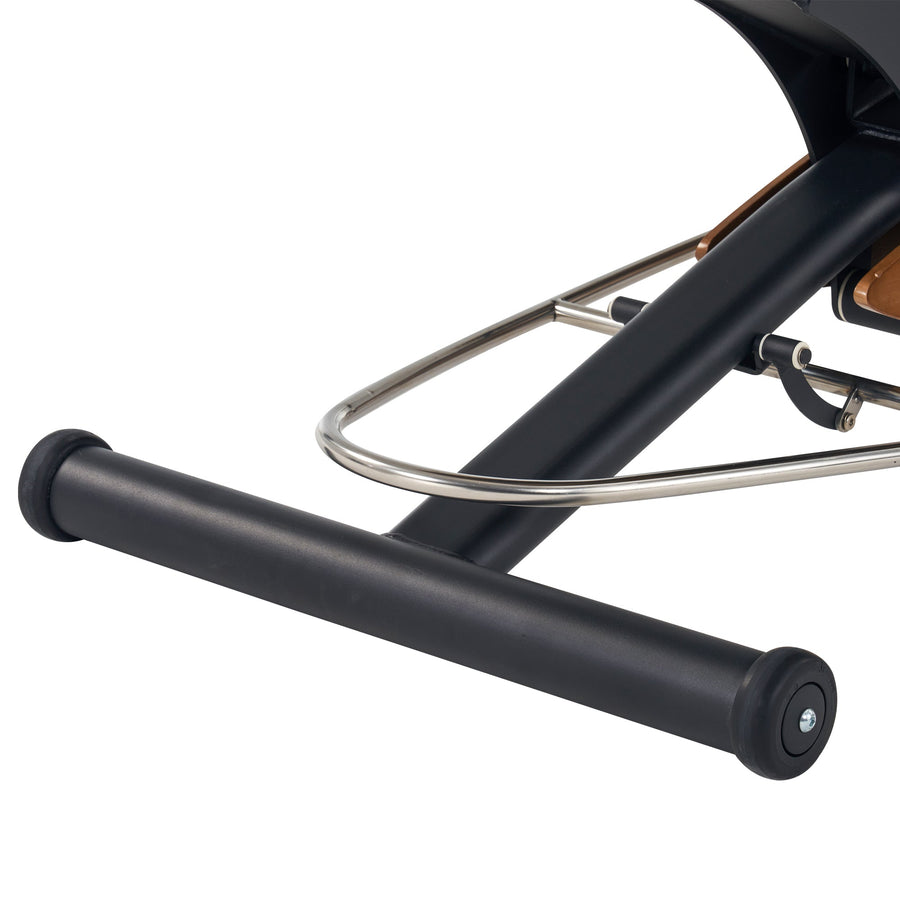 Master Massage Atlas Liftback Electric Lift Spa Salon Stationary Bed - Walnut Base, Cream Top with Interchangable Black Upholstery