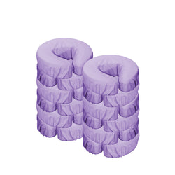 Master Massage Microfiber Face Cushion Cover 12 Piece Set Purple- Machine Washable - 12 Pack