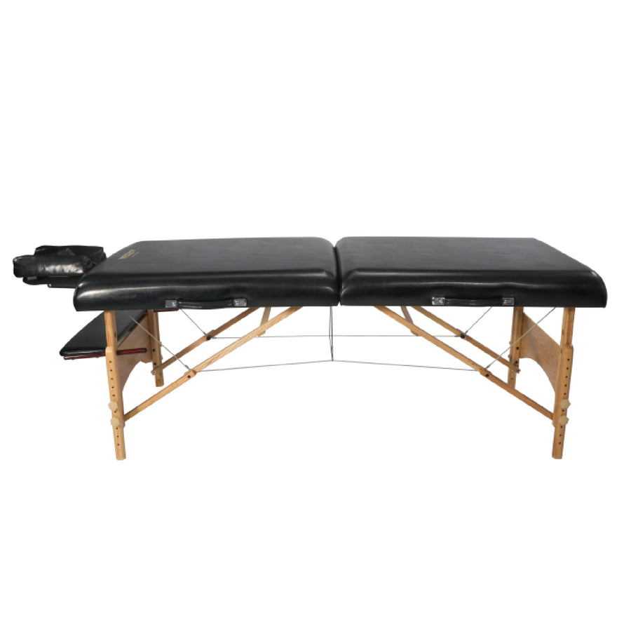 Master Massage 32" HUSKY GIBRALTAR™ XXL Portable Massage Table Package - Built for LARGER Clients! Supports an Enormous 3,200 lbs! (Black Color)