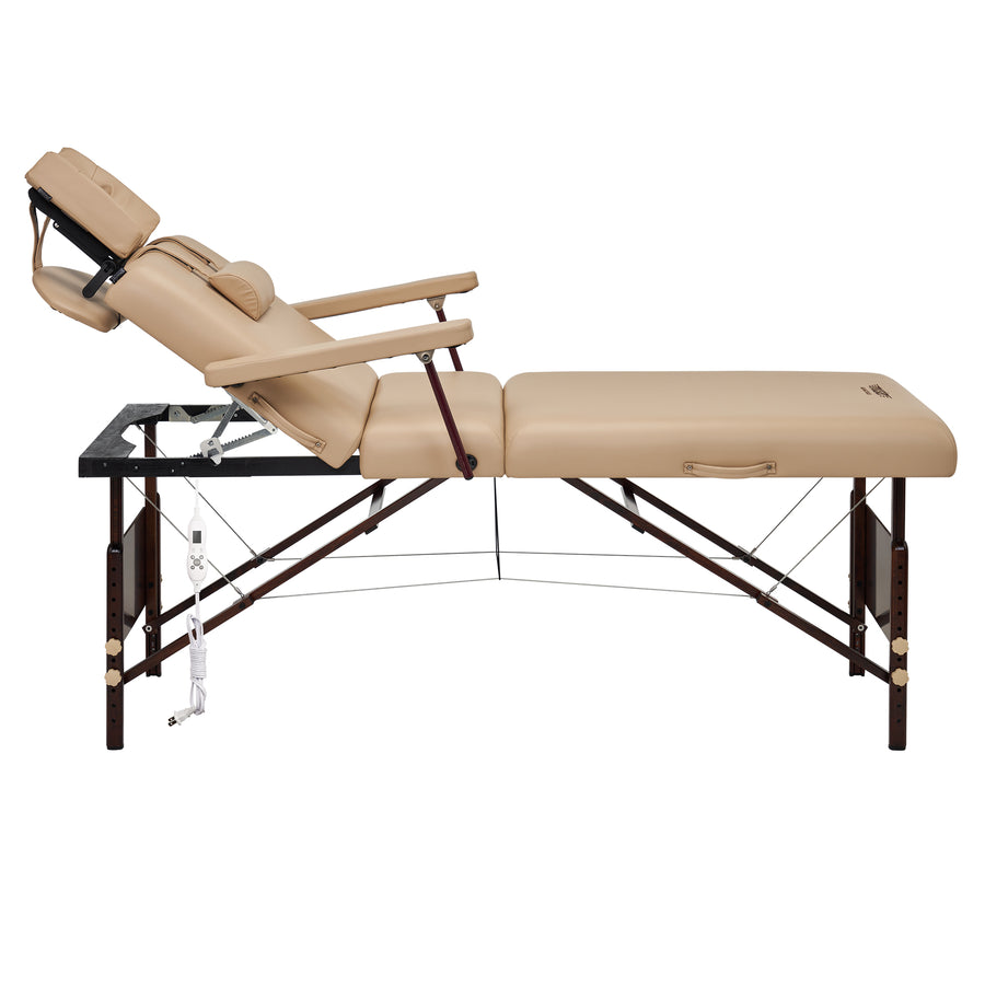 Master Massage 30" DEL RAY™ SALON Portable Massage Table Package with Therma-Top® - Adjustable Heating System! (Sand Color)