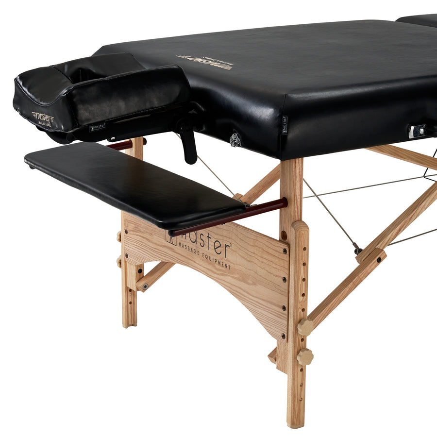 Master Massage 32" HUSKY GIBRALTAR™ XXL Portable Massage Table Package - Built for LARGER Clients! Supports an Enormous 3,200 lbs! (Black Color)