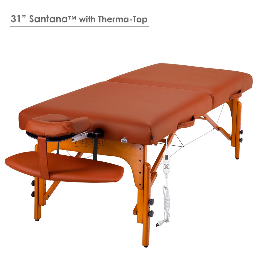 Master Massage 31" SANTANA Portable Massage Table Mountain Red package