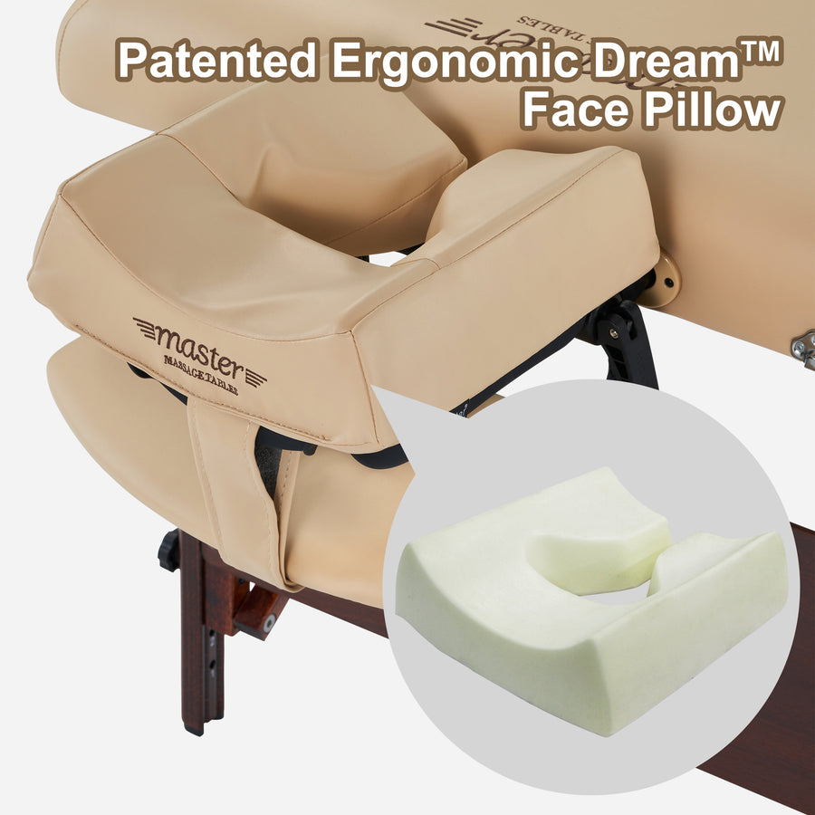 MusicMaster™ High Fidelity Sound Ergonomic Dream Face Cushion- Bluetooth Music Massage Pillow- Cream