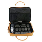Master Massage Hot Stone Massage Heater Bag with Adjustable Temperature Control, Portable Spa Stone Warmer for Massage Stones & Towels (Brown)