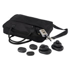 Master Massage Hot Stone Massage Heater Bag with Adjustable Temperature Control, Portable Spa Stone Warmer for Massage Stones & Towels (Black)