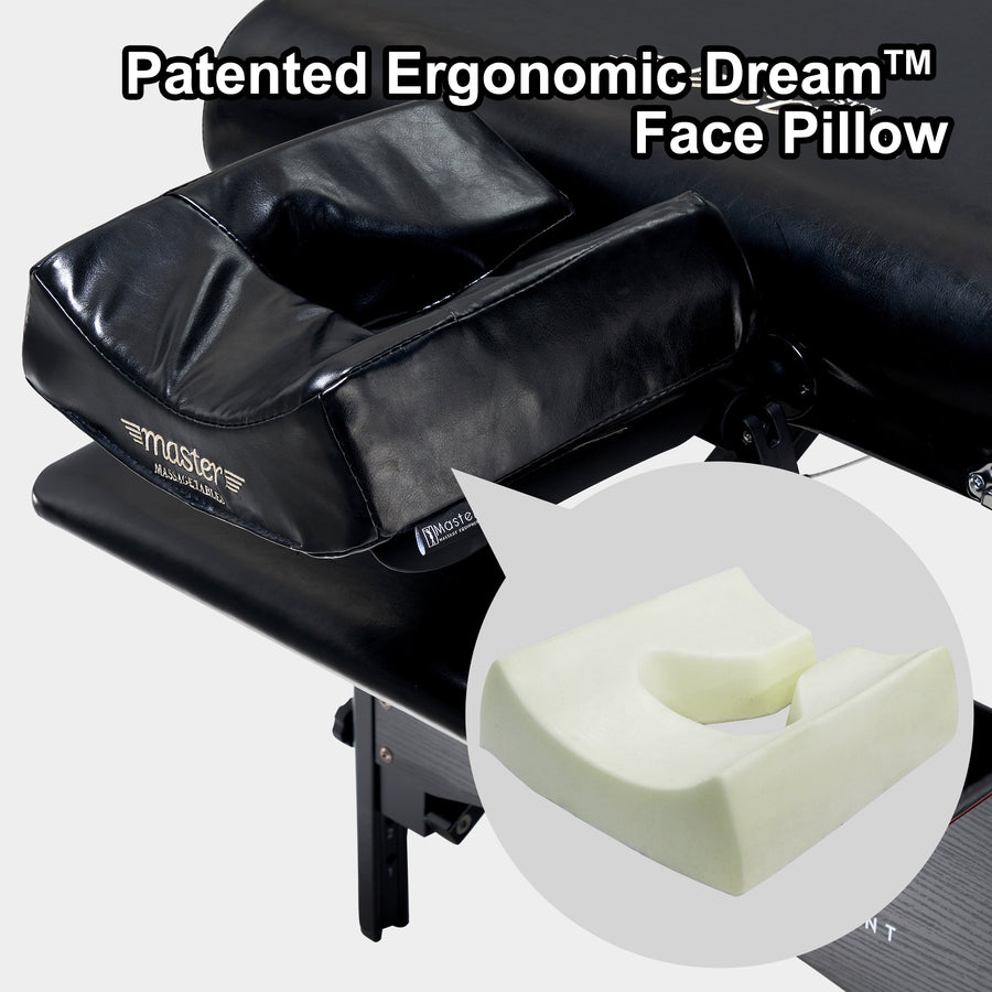 MusicMaster™ High Fidelity Sound Ergonomic Dream Face Cushion- Bluetooth Music Massage Pillow- Black Nano