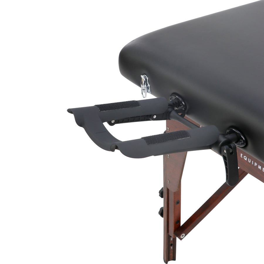 Master Massage 30" Somerest Salon Portable Massage Table Package with Backrest Liftback, Black