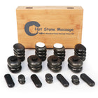 Master Massage 40 pcs Hot Stone Set for Body Massage with Bamboo Box