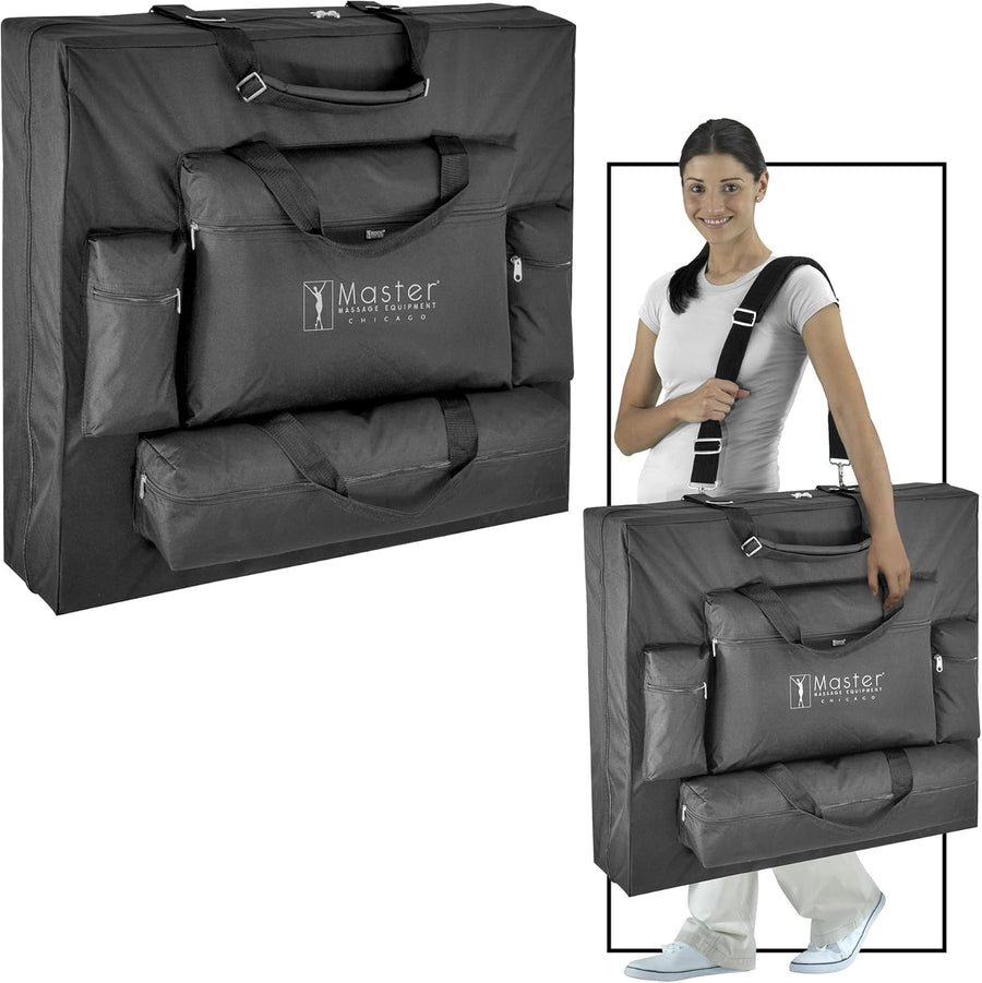 Master Massage 31" SPAMASTER™ Salon Portable Massage Table Package -Lift-Back Action! (Cream Color)