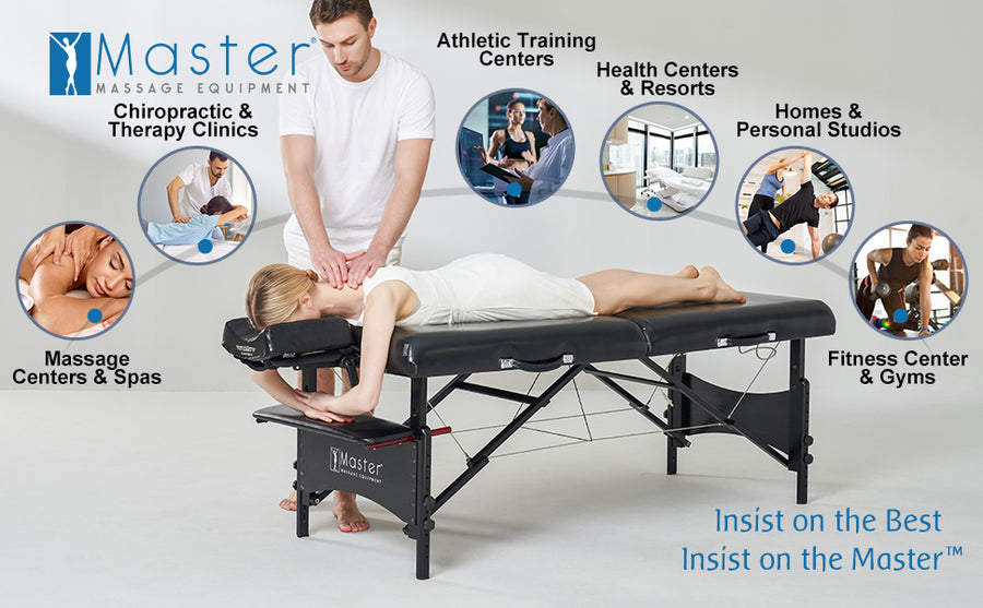 Master Massage 30” GALAXY™ Portable Massage Table Package with Ambient Lighting System