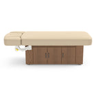 Master Massage 31” Alexander Salon Electric Spa & Massage Table, Light Walnut – Premium Electric Medi Spa Treatment Bed with a Open Door Storage Space