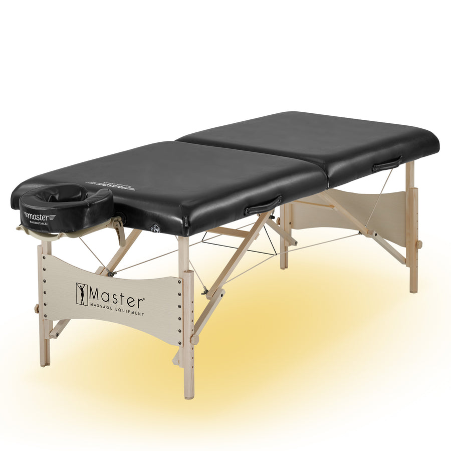 Master Massage 30" Balboa™ Portable Massage & Exercise Table Package, Black Luster