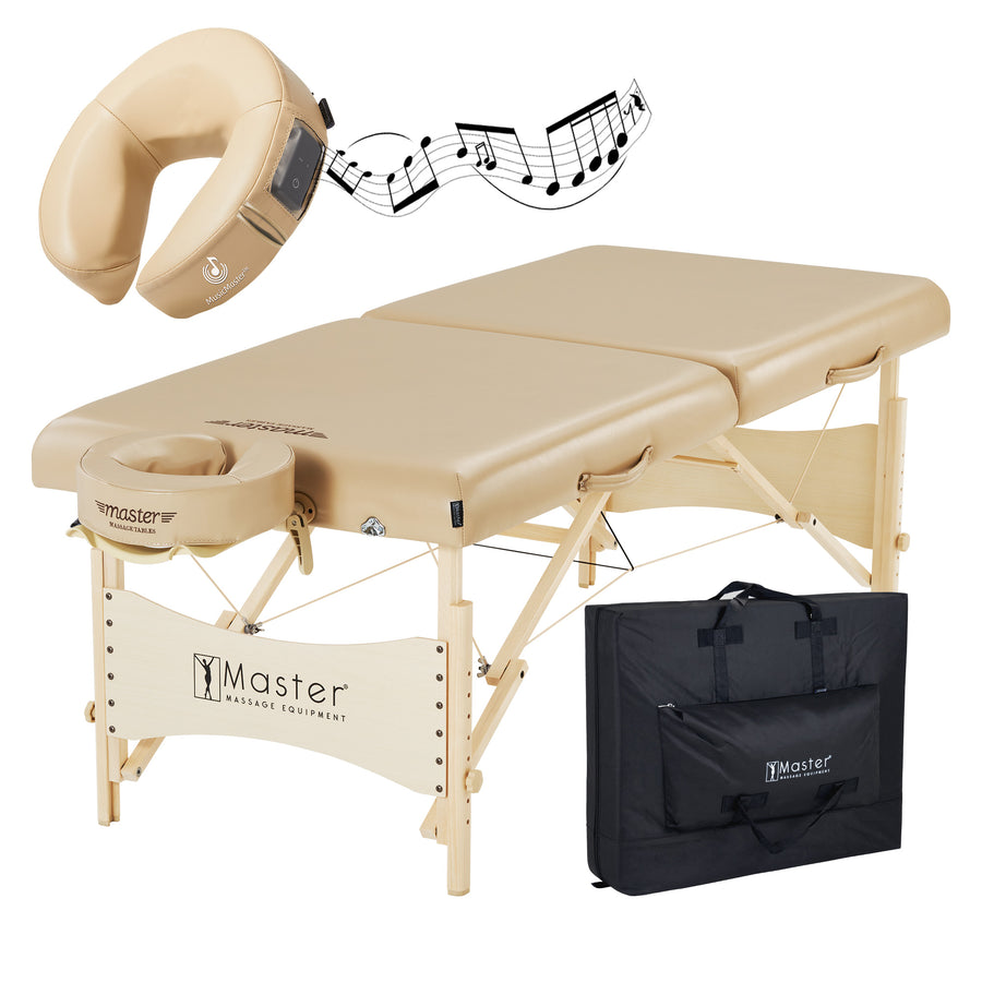 Master Massage 30" Balboa™ Portable Massage & Exercise Table Package, Black Luster