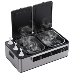 Master Massage Professional Electric Multifunctional Massage Stone Heater, Steam Cooking Heater & 3 Bottle Massage Oil/Lotion/Gel Heater