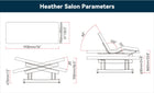 [Presale - 8/23 Sat. PICKUP ONLY, Dallas, TX] Master Massage 31” Heather Salon Dual-Tower Electric Spa Bed
