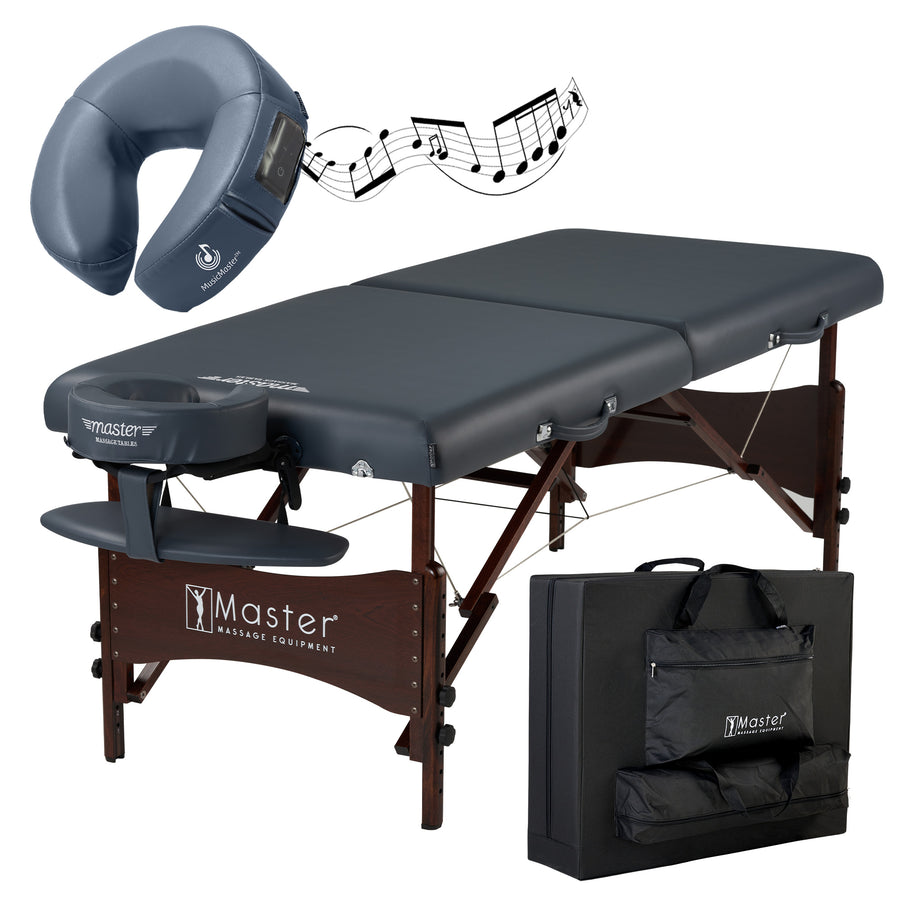 Master Massage 30" Newport™ Portable Massage Table Package with Best Selling Size (Royal Blue)