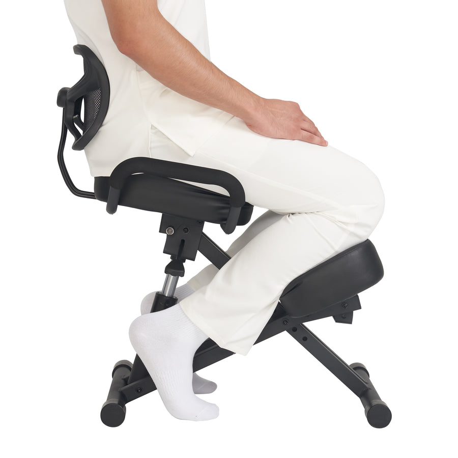 Adjustable Ergonomic Kneeling Chair with Back Support