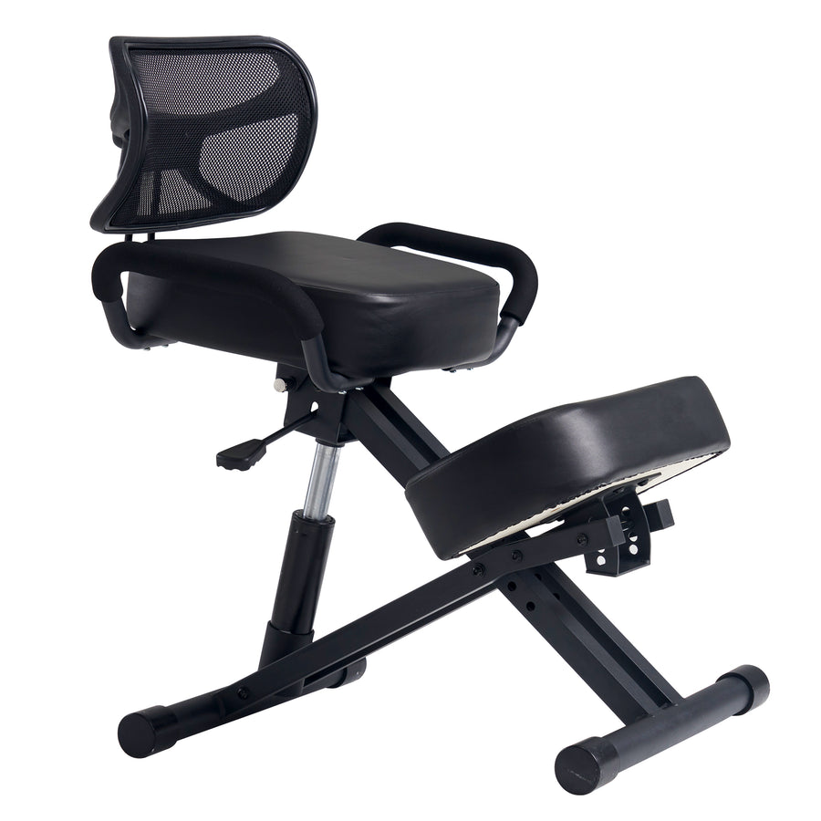 Adjustable Ergonomic Kneeling Chair with Back Support