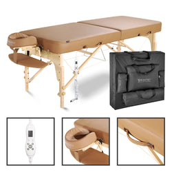 Master Massage 30" Phoenix™ Portable Massage Table Package with Therma-Top® - Adjustable Heating System! (Otter Color)