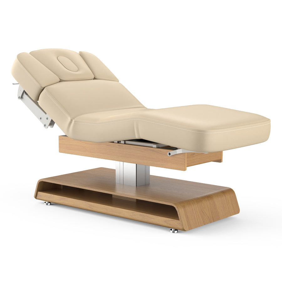 Master Massage 31” Princeton Salon Electric Spa & Massage Table, Oak Base – Premium Electric Medi Spa Treatment Bed