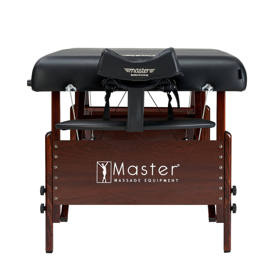 Master Massage 30" DEL RAY™ Portable Massage Table Package with 3" Thick Cushion of Foam for Ultimate Comfort! (Black Color)
