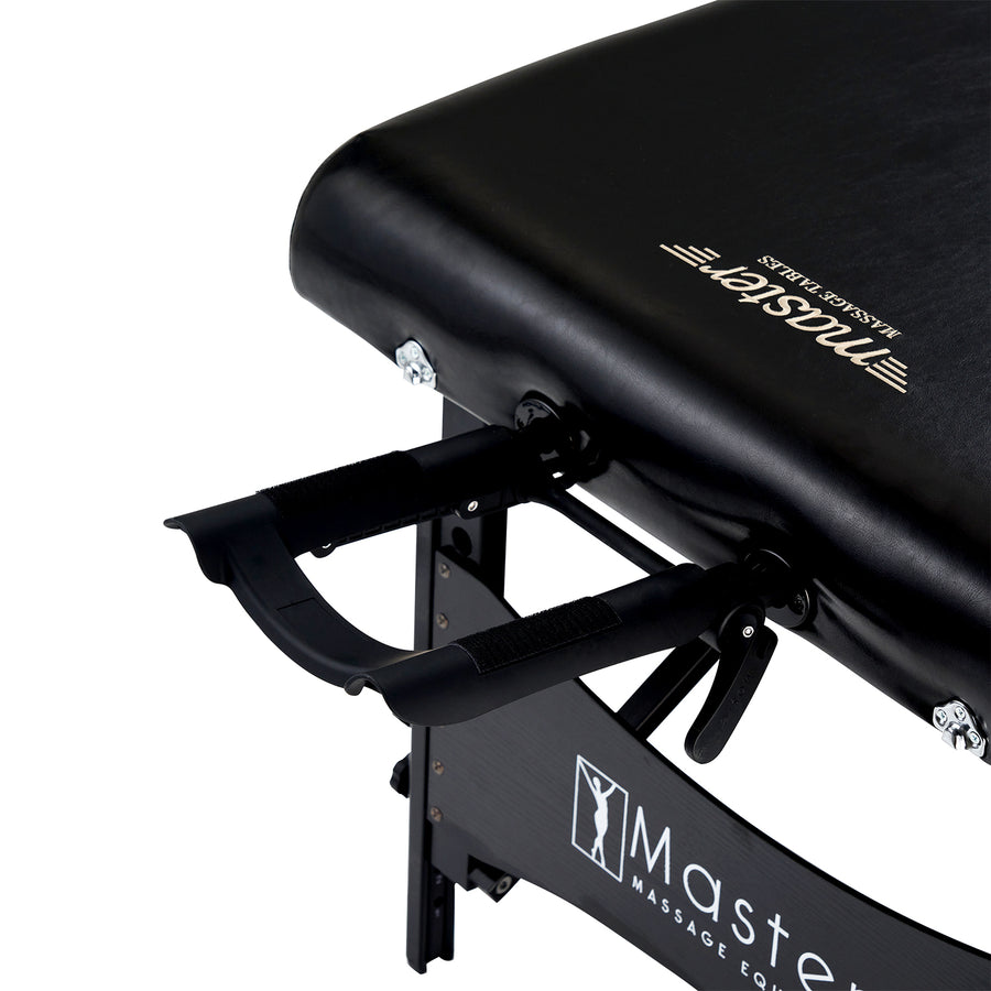 Master Massage 30" GALAXY™ Portable Massage Table Package with THERMA-TOP® - Built-In Adjustable Heating System, Black Color