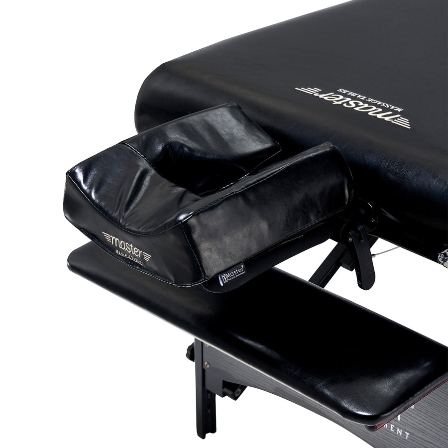 Master Massage 30" GALAXY™ Portable Massage Table Package with THERMA-TOP® - Built-In Adjustable Heating System, Black Color