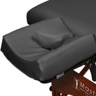 MASTER MASSAGE Universal Deluxe Ergonomic Dream™ Adjustable Massage Table Face Cradle and Ergonomic Dream Face Cushion Pillow set-Black Color