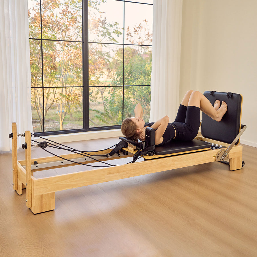 StudioSolid Stationary Pilates Reformer 60cm Maple Frame