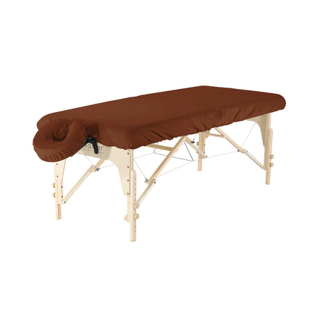 Master Massage Dignity & Luxury Microfiber Table Cover Set 2 Piece Set Dark Chocolate   - Machine Washable