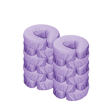 Master Massage Microfiber Face Cushion Cover 12 Piece Set Purple- Machine Washable - 12 Pack