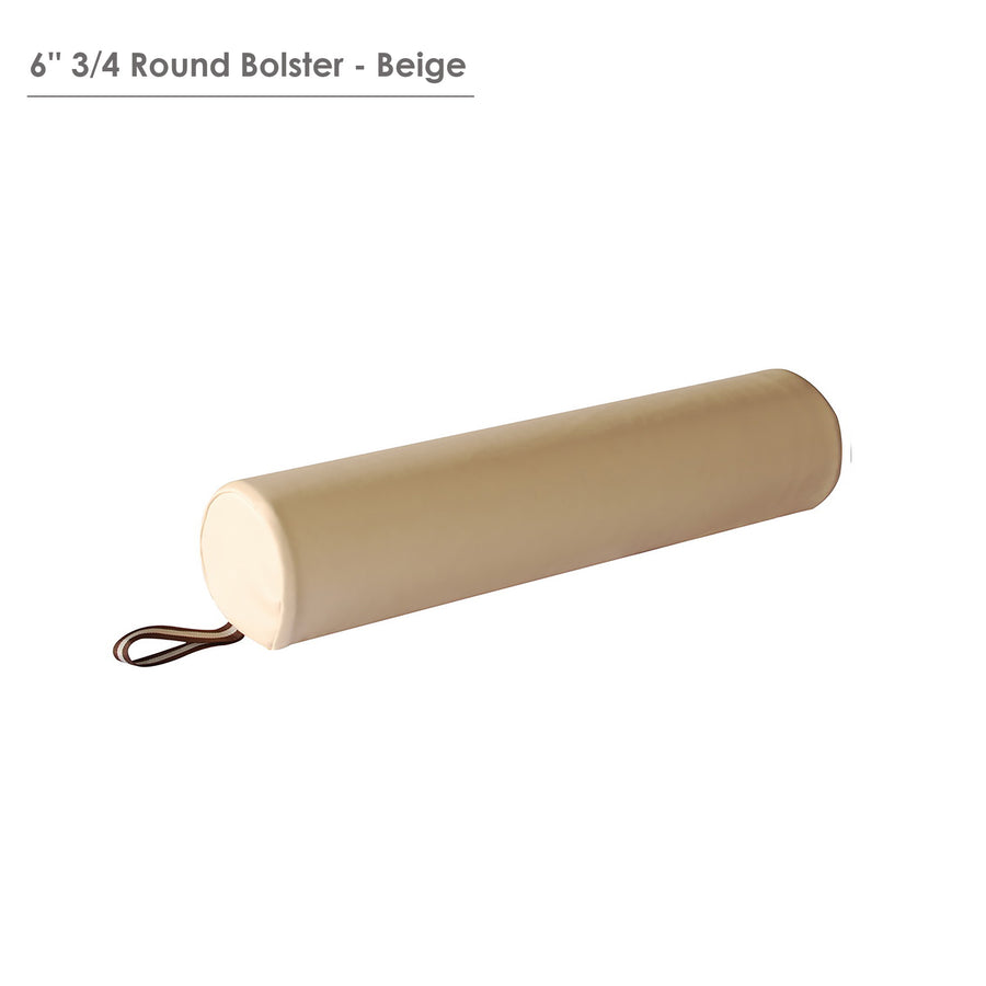 Master Massage Luxury  6" 3/4 round massage bolster cream