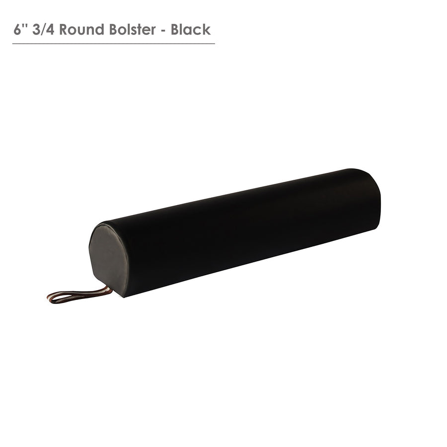 Master Massage 6" 3/4 round bolster black