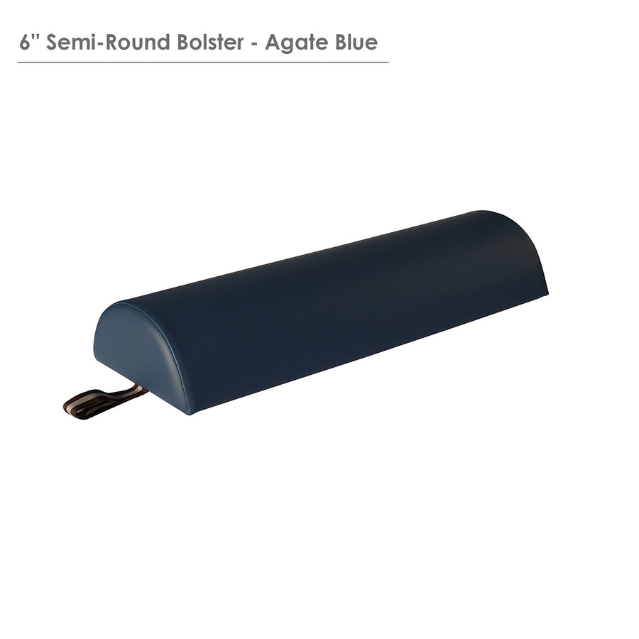 Master Massage 6" superior semi round bolster royal blue