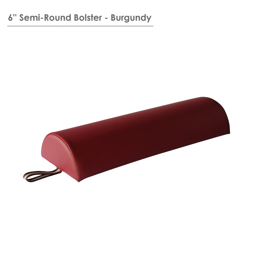 Master Massage 6" semi bolster burgundy