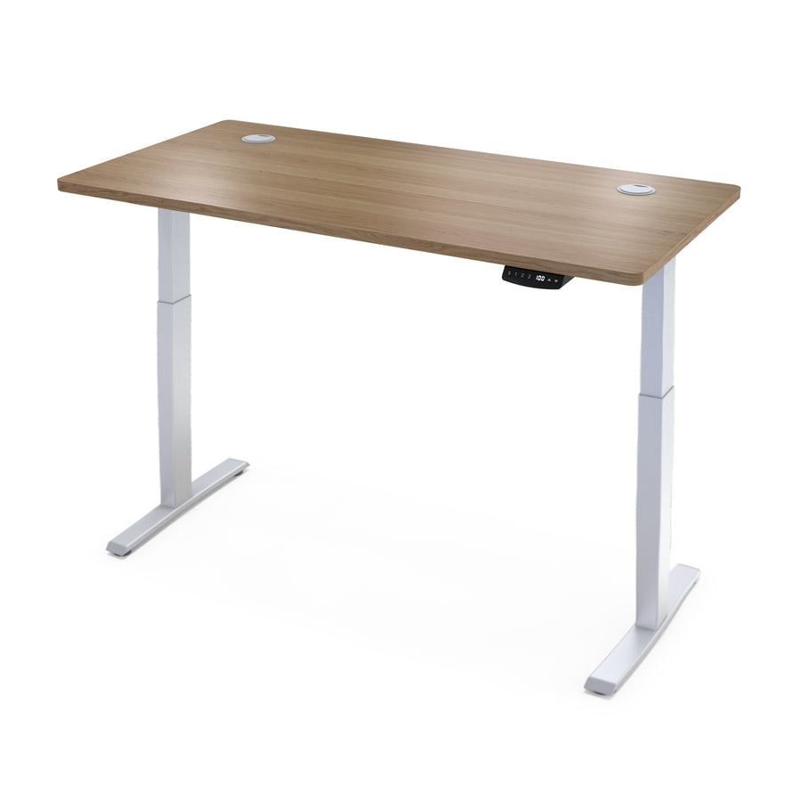 Hi5 Electric Height Adjustable Standing Desks with Rectangular Tabletop (55"x 31.5") for Home Office Workstation with 4 Color Option
