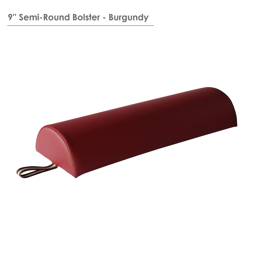 Master Massage 9" half  bolster burgundy