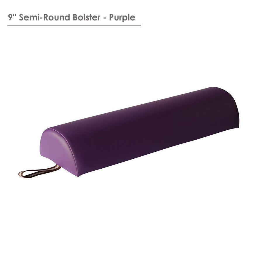 Master Massage luxury 9" Semi Round bolster purple