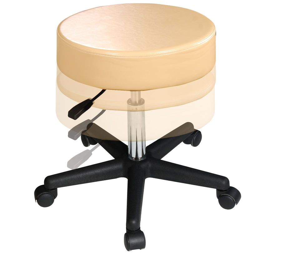 Master Massage Beauty Rolling Swivel Hydraulic Massage Stool cream