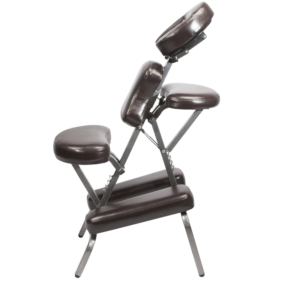 Master Massage The BEDFORD Portable Massage Chair Luster Coffee