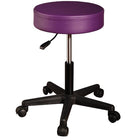 MT Massage Pneumatic Swivel/Rolling Massage Stool Purple