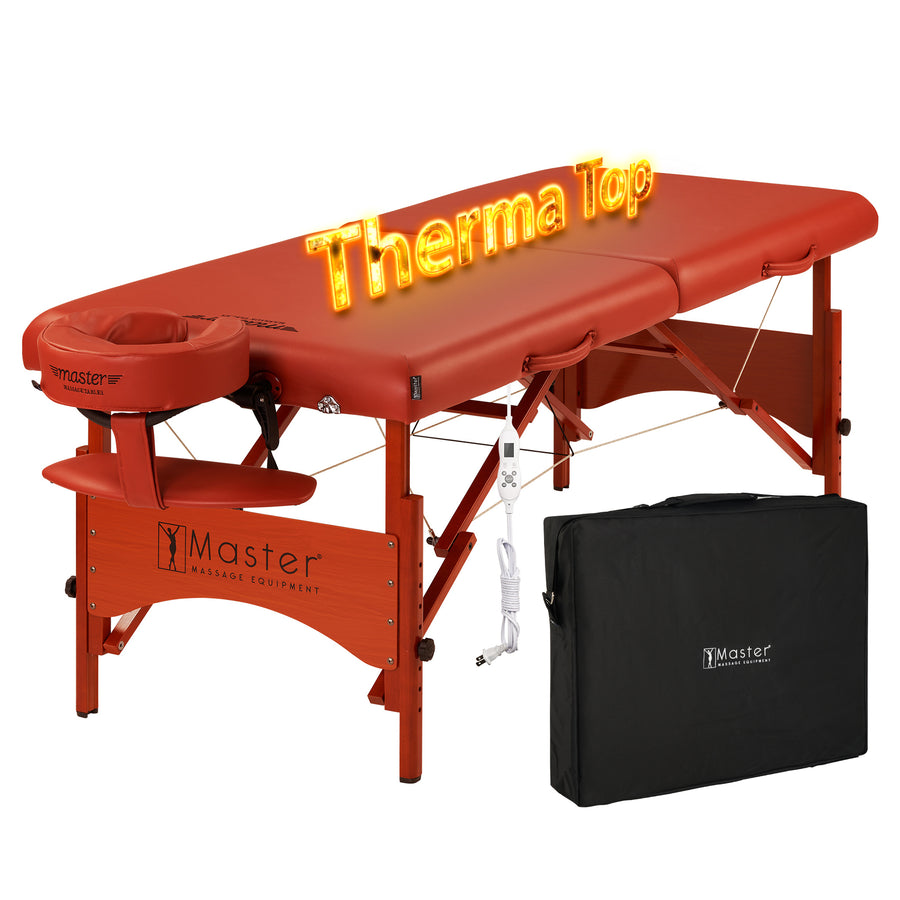 Master Massage 28" FAIRLANE™ Portable Massage Table Package with Classic REGULATION Size without Therma Top(Cinnamon)