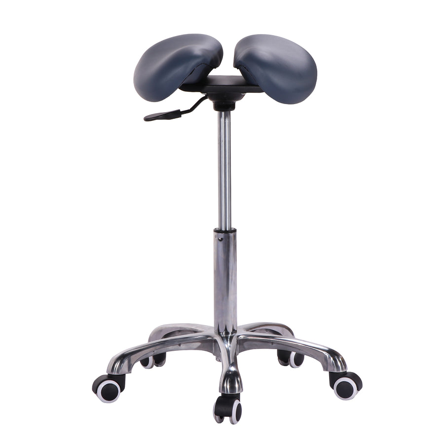 Master Massage Ergonomic Split  Saddle Stool blue