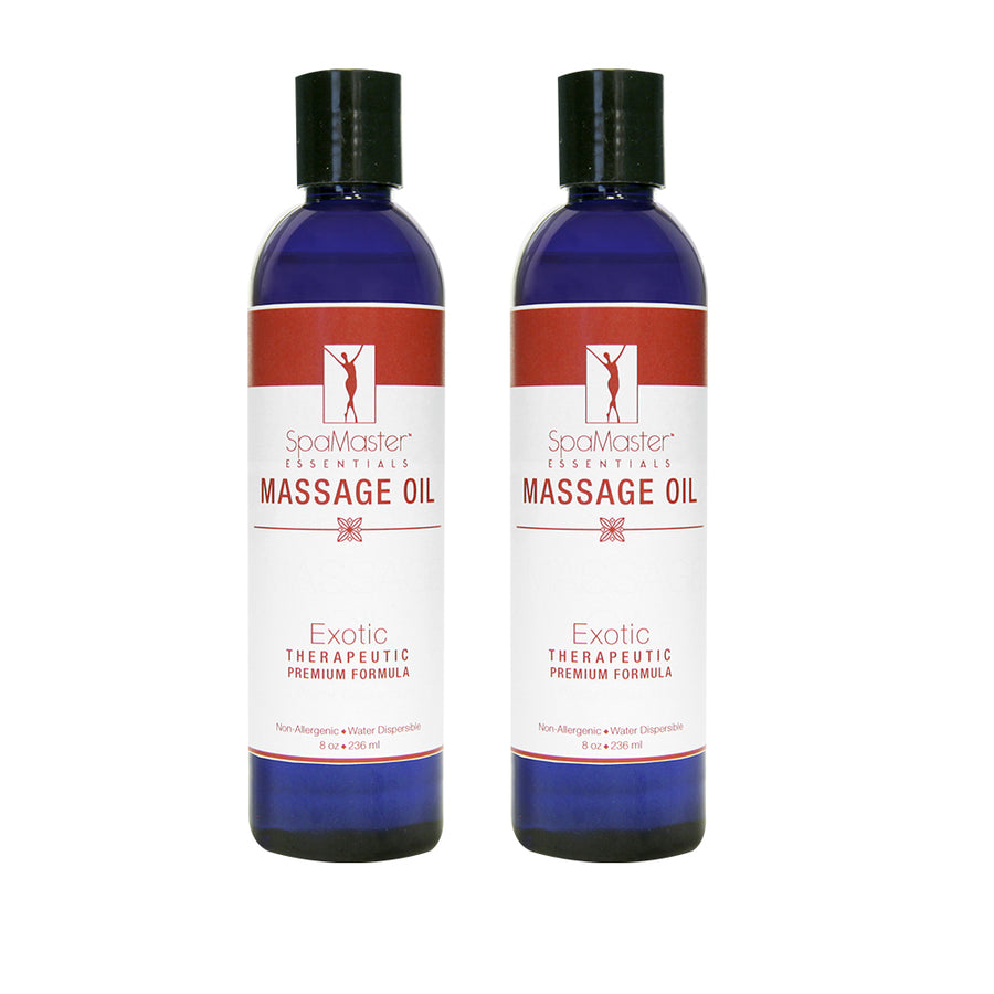 Master Massage Unscented Water Soluble Blend Massage Oil 2 bottle