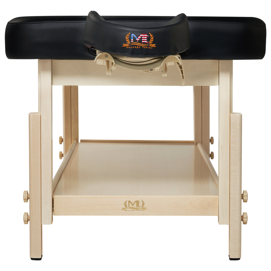 Master Massage 30" Harvey Tilt Stationary Massage Table two section Tilting Backrest Spa Salon Bed - Black
