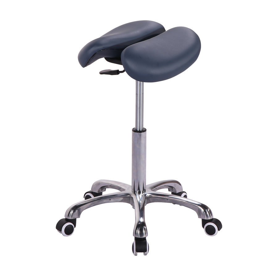 Master Massage Ergonomic Split  Saddle Stool royal blue