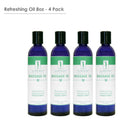 Master Massage Refresh organic Aromatherapy Massage Oil pack of 4