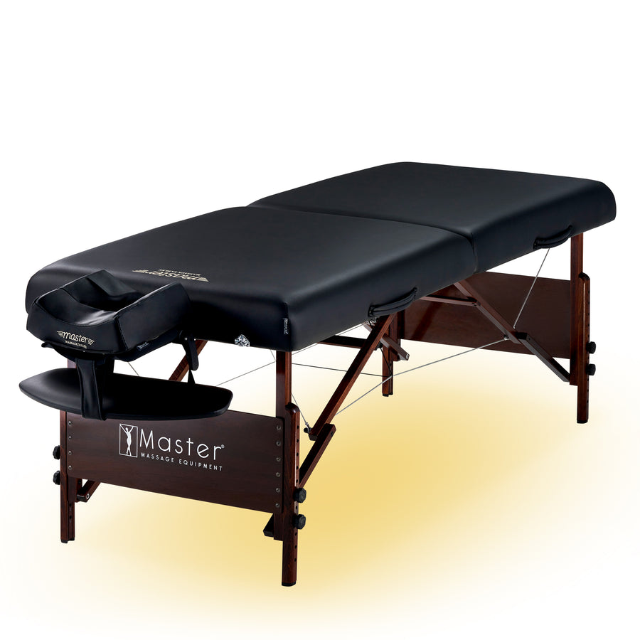 Master Massage 30" DEL RAY™ Portable Massage Table Package with 3" Thick Cushion of Foam for Ultimate Comfort! (Black Color)