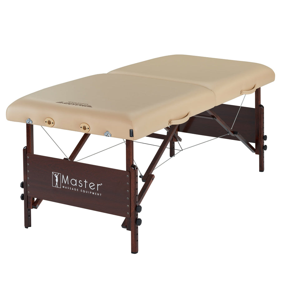 Master Massage 30" DEL RAY™ Portable Massage Table Package (Sand Color) with Ambient Light System