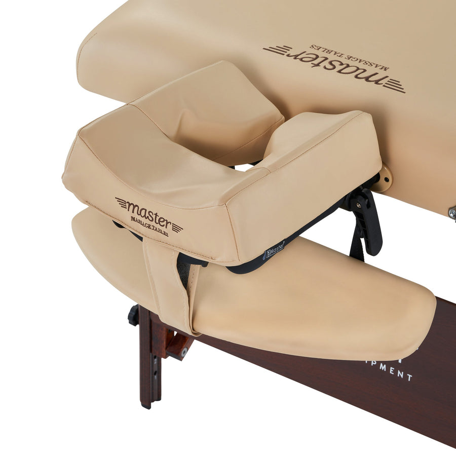 Master Massage 30" DEL RAY™ Portable Massage Table Package (Sand Color) with Ambient Light System